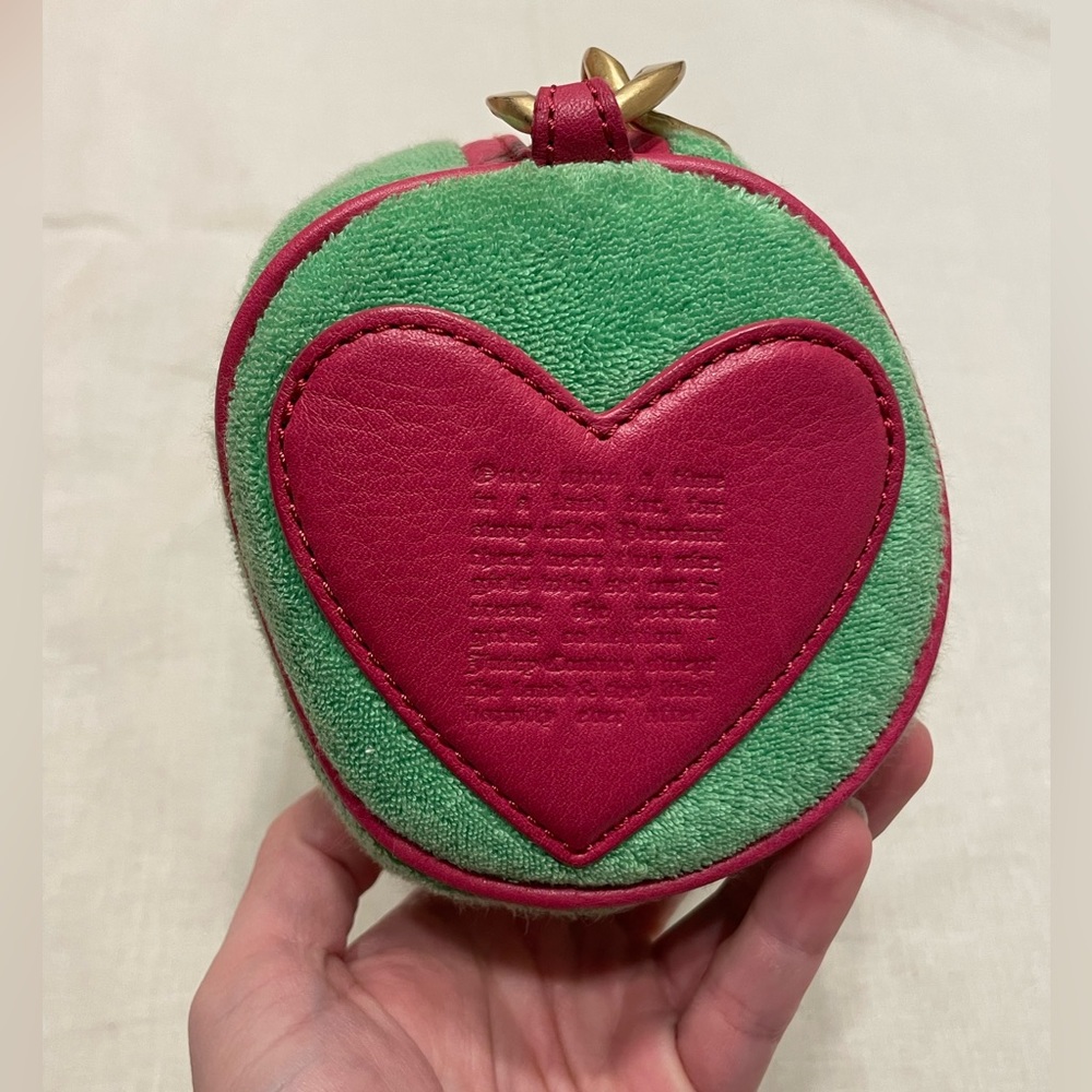 ICONIC JUICY Couture Y2K Vintage Hot Pink Green Princess Crown Heart Barrel Bag - Picture 4 of 12